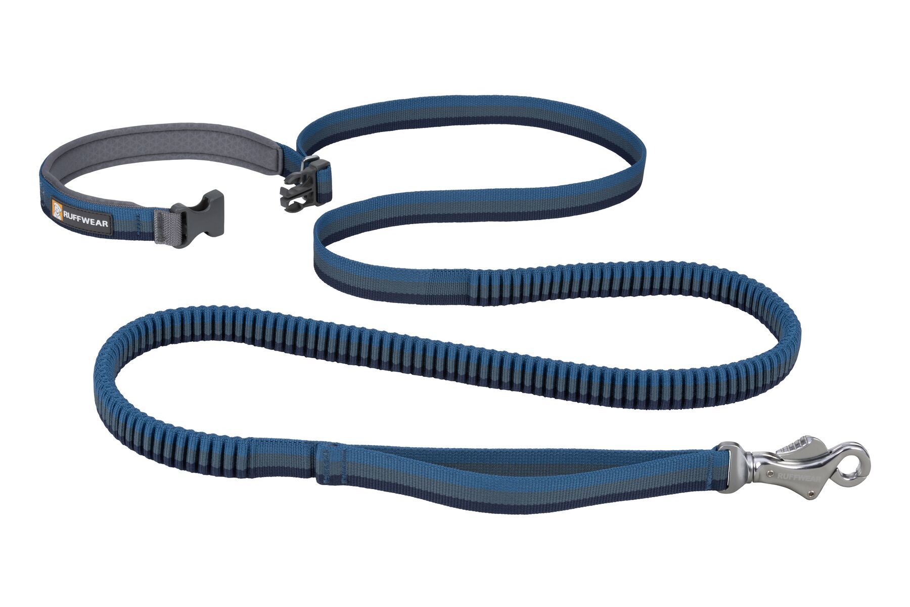 Ruffwear Hundeleinen Ruffwear Bungee Joggingleine Roamer™ blau/ blau M