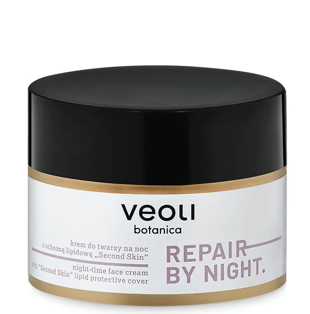 Veoli Botanica Repair By Night noćna krema za lice sa zaštitom lipida, kao druga koža
