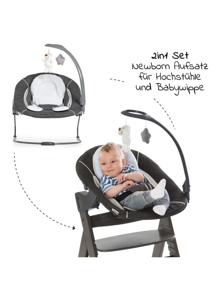 Hauck Alpha Charcoal Selectline Newborn Set Deluxe - 4-tlg. in schwarz,grau günstig kaufen onesize