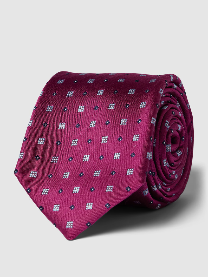 Krawatte aus reiner Seide in fuchsia