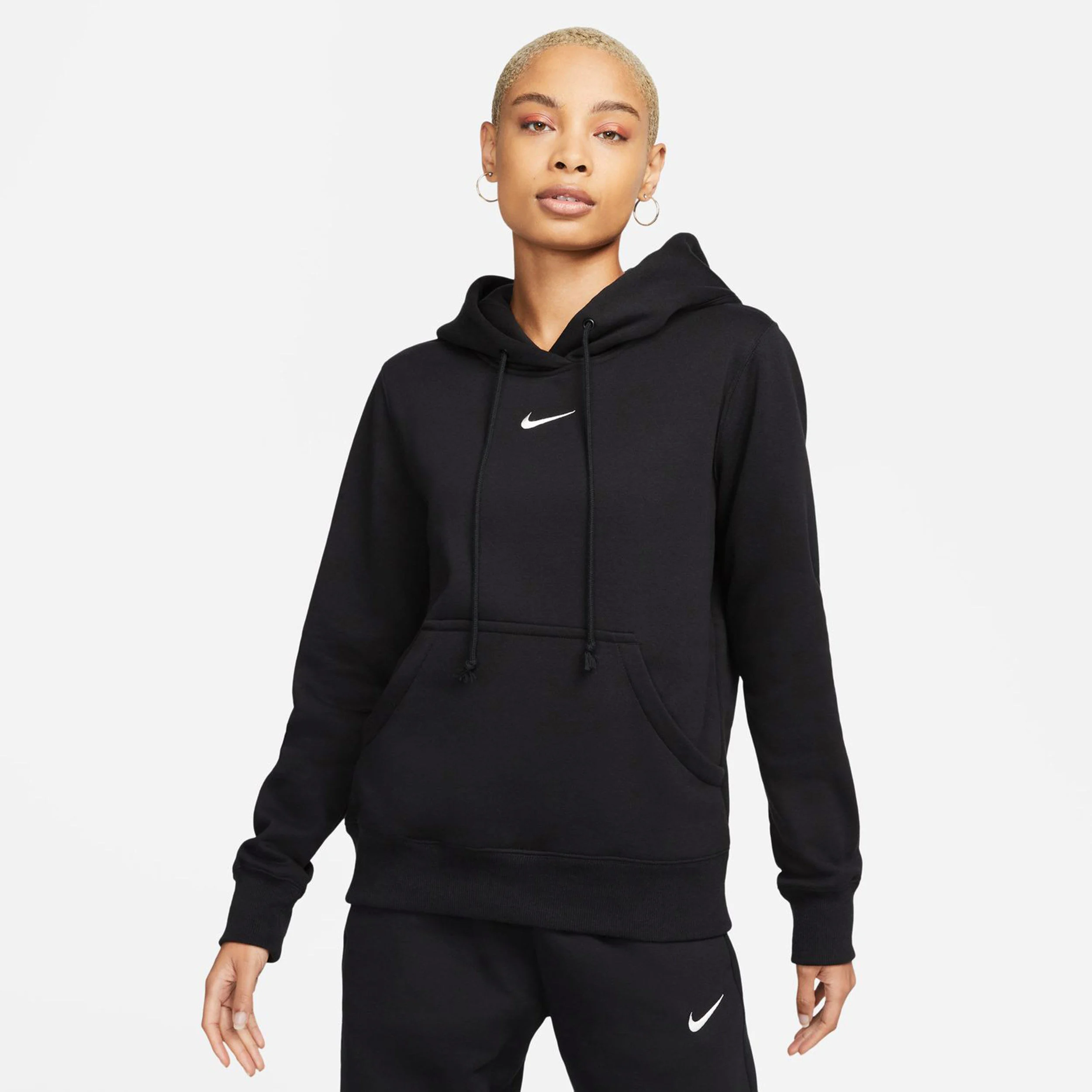 PHNX Fleece Standard Hoody Damen - Schwarz