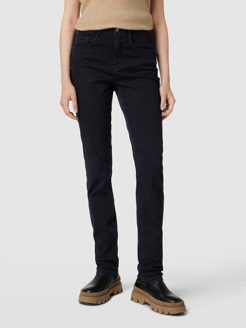 Jeans im 5-Pocket-Design Modell 'Mary' in marineblau