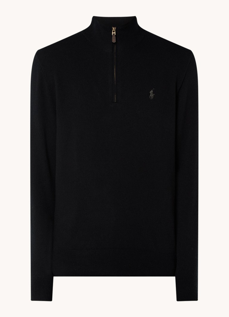 Ralph Lauren Fine-knit wool pullover with half zip