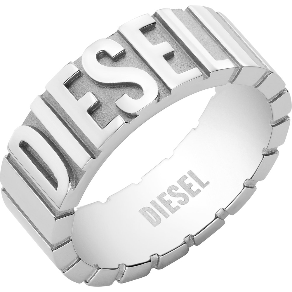 Diesel Bague pour hommes Acier inoxydable argent Bague