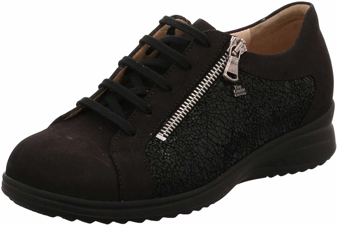 FINN COMFORT Freizeit Schnürer schwarz