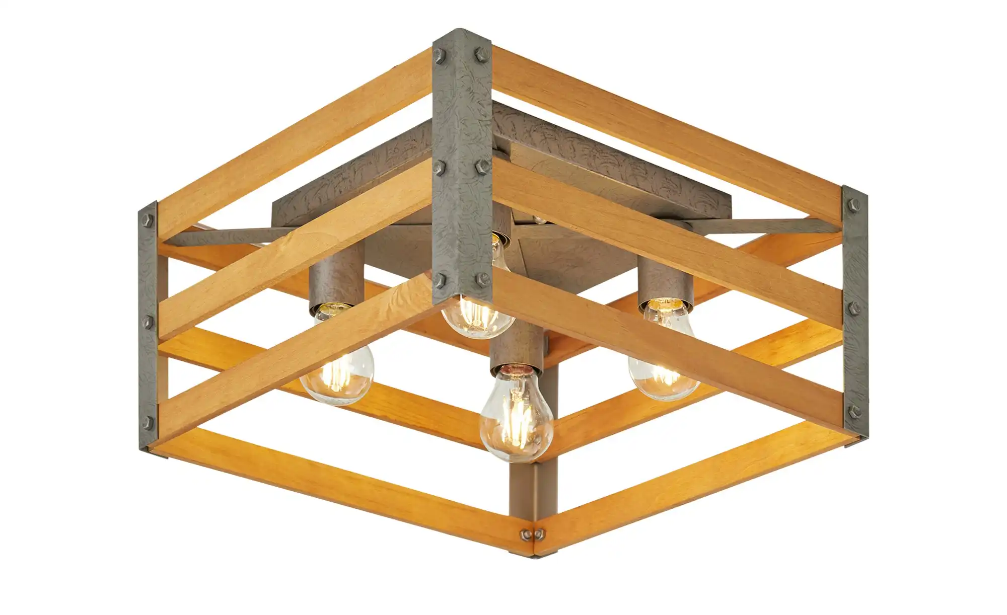 Trio Deckenleuchte, 4-flammig, Paletten-Optik