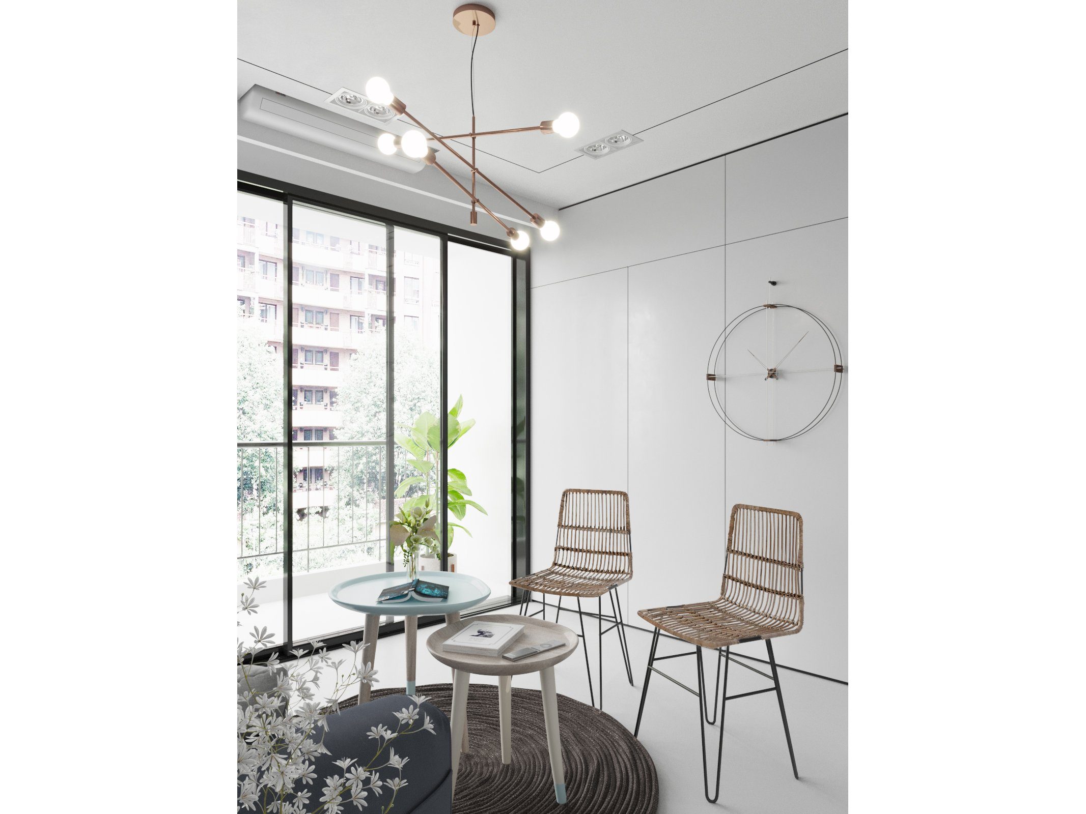 loft24 Rattanstuhl Felicia (2er-Set, 2 St), Esszimmerstühle, SItzhöhe 48 cm
