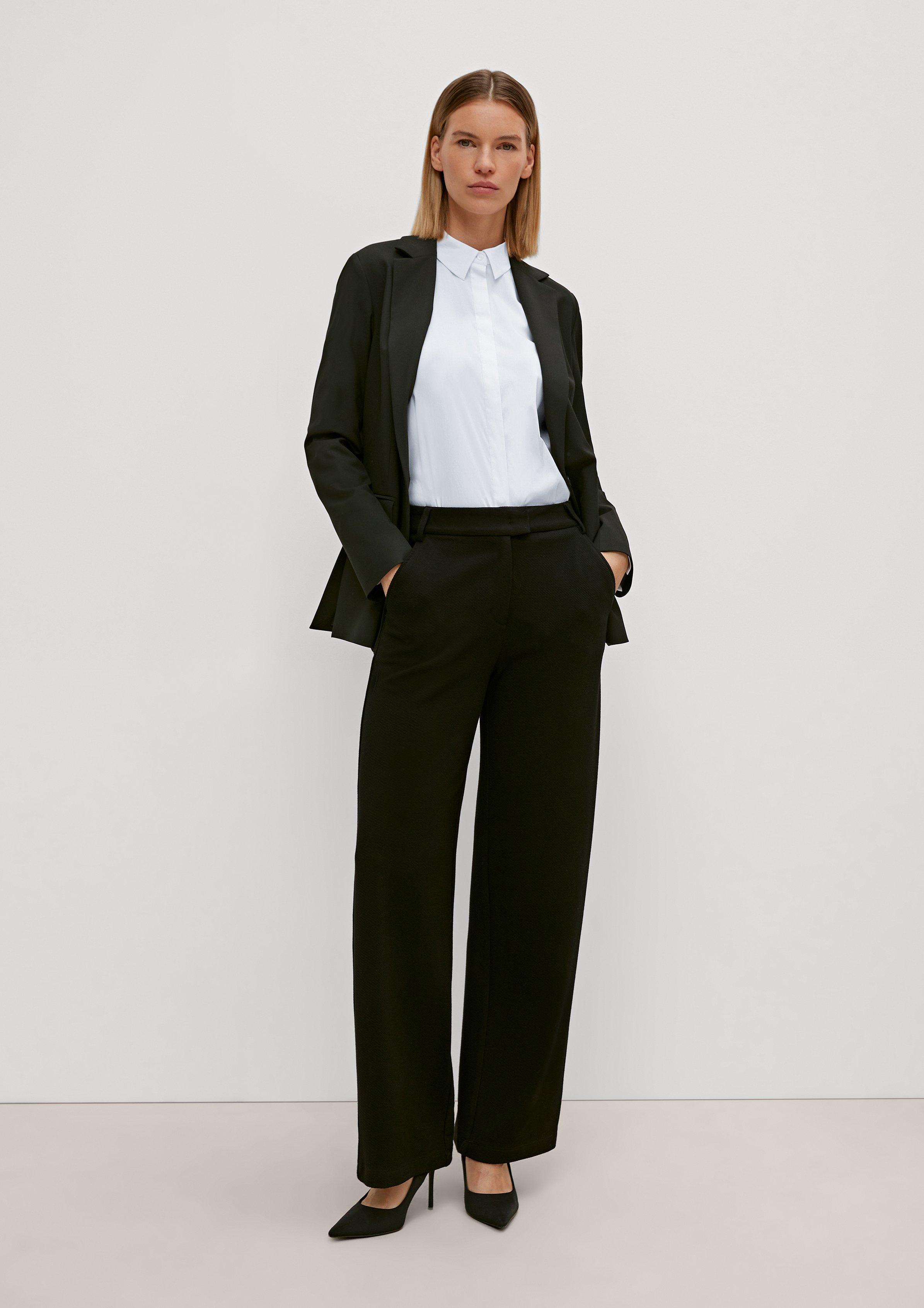 Longbluse im Loose Fit - weiß