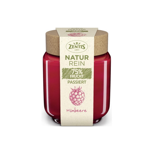 Zentis Naturrein 75% Fruchtaufstrich Himbeere passiert 200G
