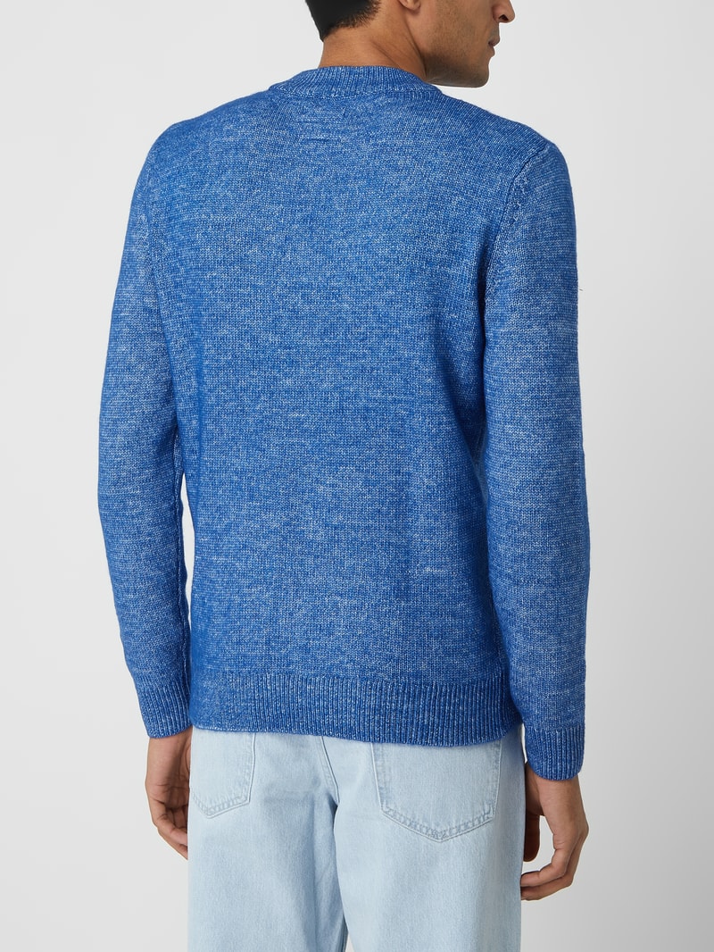 Pullover mit Woll-Anteil in blau