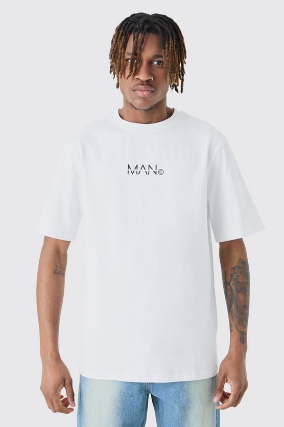 Tall T-Shirt mit Original Man Print