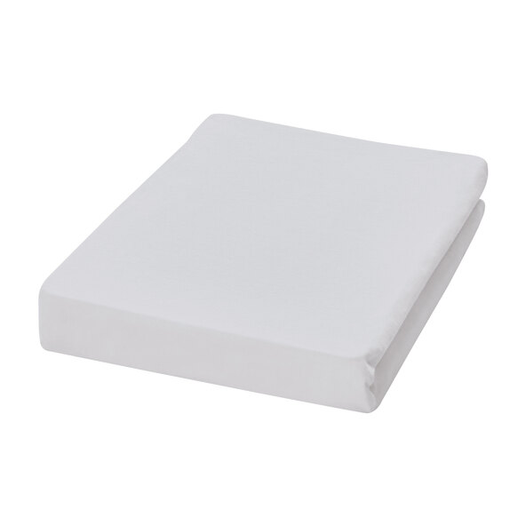 Feinbiber-Spannbetttuch 140-150 x 200 cm, silber