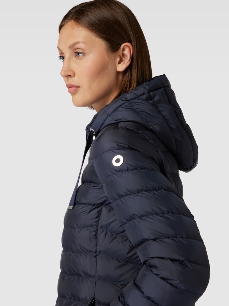 Steppjacke mit Zweiwege-Reißverschluss in marineblau