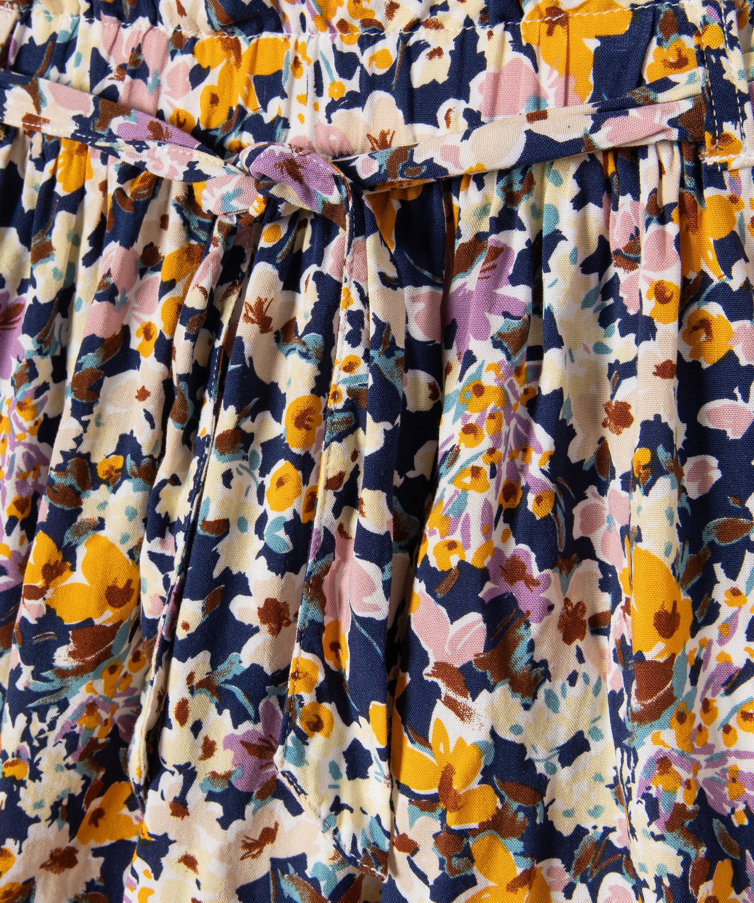 Jupe ample à motifs fleuris fille multicolore | GEMO