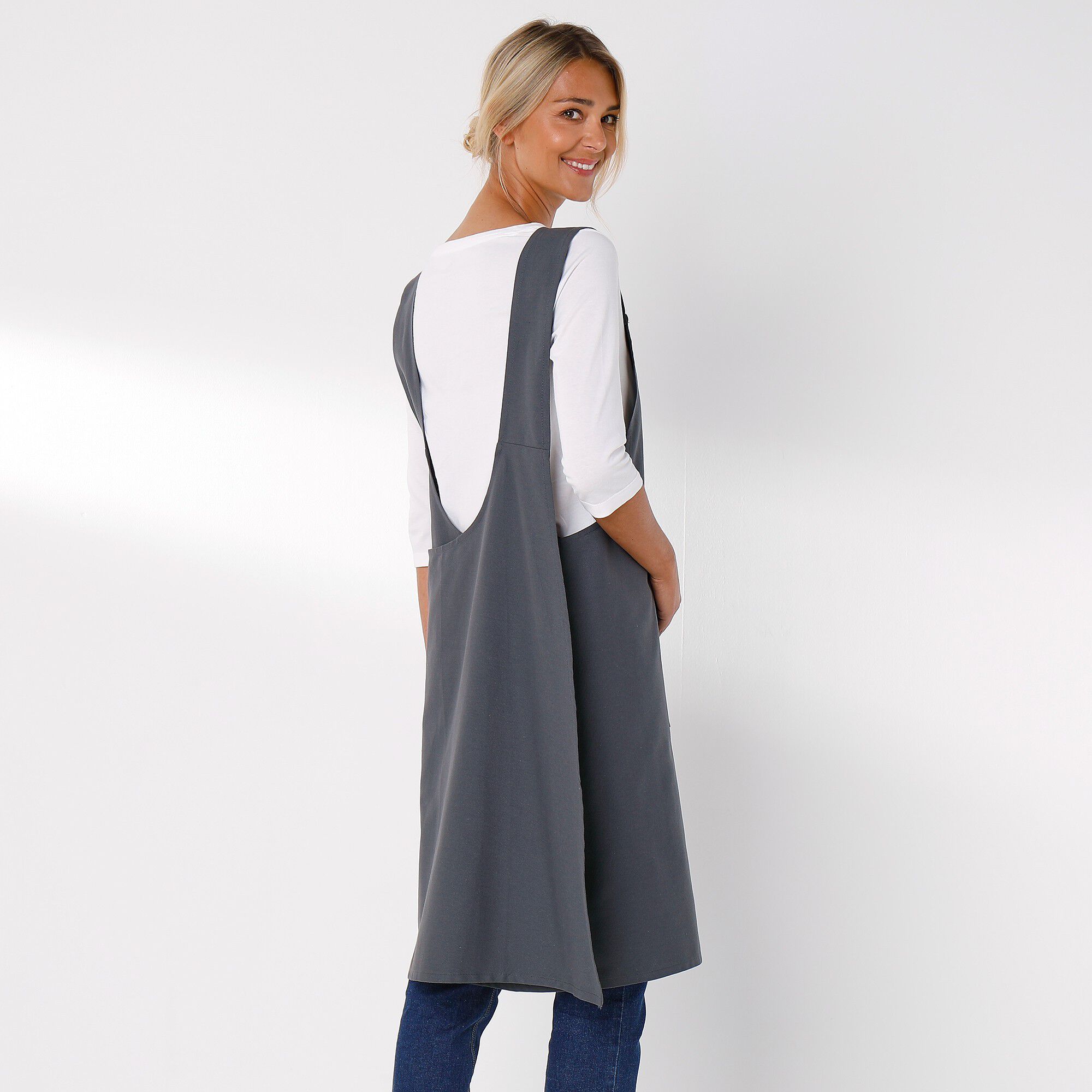 Tablier de cuisine japonais coton uni personnalisable
