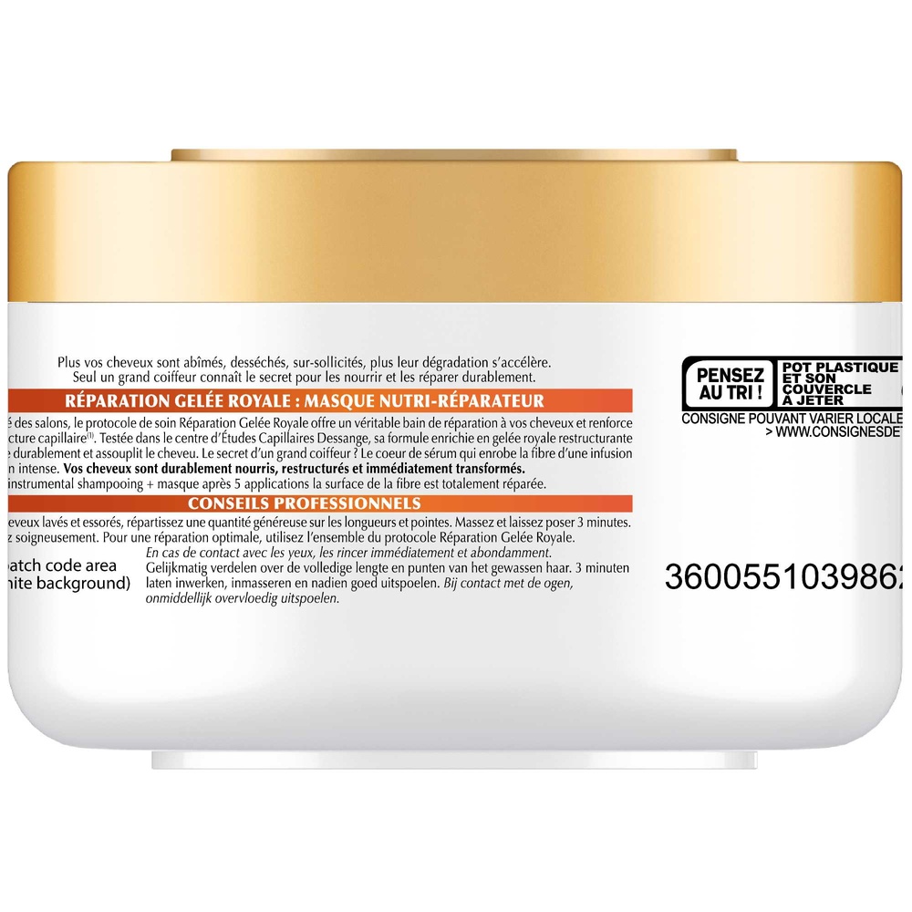 dessange Réparation Gelée Royale Masque nutri-réparateur intense