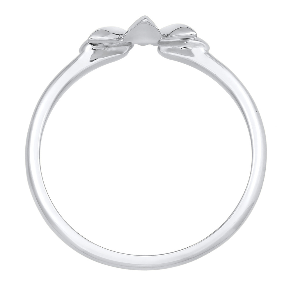 Elli Elli Bague Femmes forme feuille nature élégante en argent sterling 925 Bague