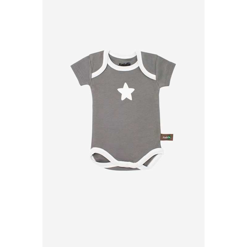 Lot de 3 Body manches courtes en Coton Bio à motifs étoiles