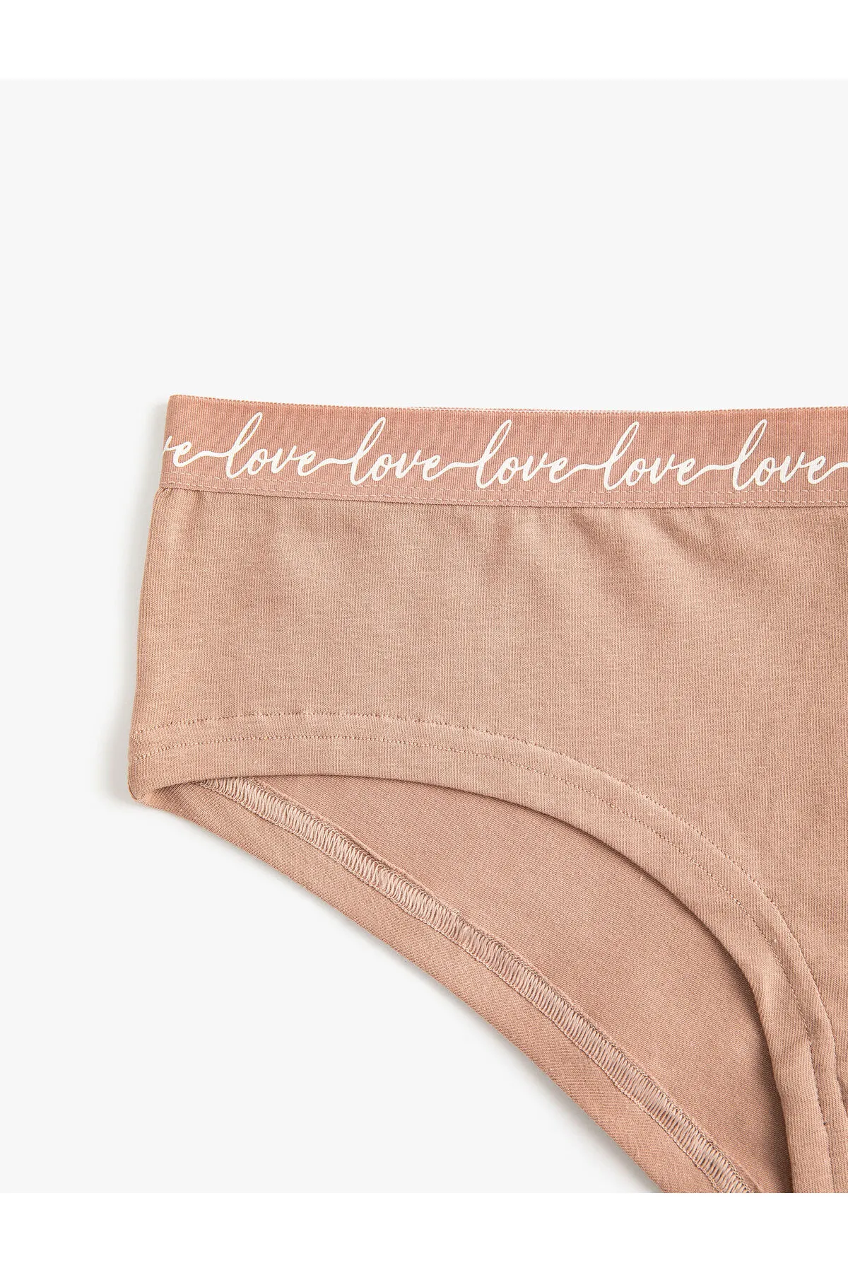 Koton  Hipster-Höschen mit Slogan-Aufdruck und hoher Taille