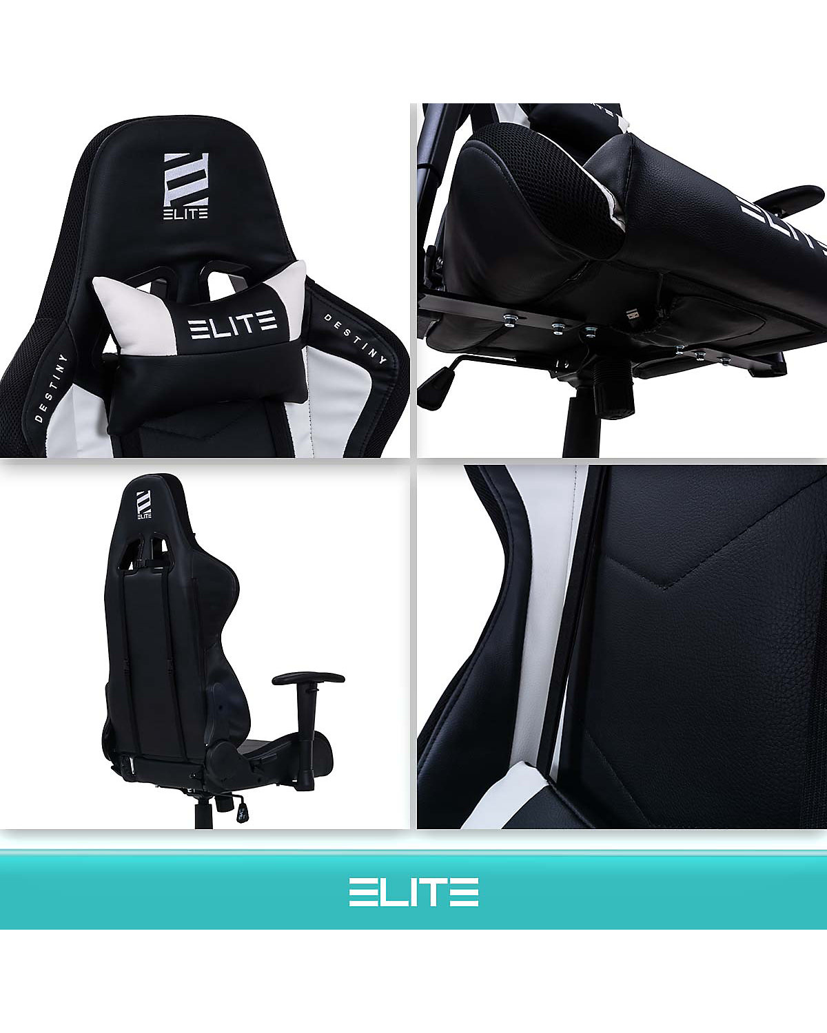 Gaming Stuhl DESTINY MG200 - Ergonomischer Racing Gaming Stuhl - Auch als RGB