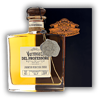 Del Professore Vermouth Jamaican Rum Finished Del Professore Vermouth Jamaican Rum Finished Ein exklusiver Vermouth - mit einem Finish im Jamaika Rum-Fass. 0,5	 Liter - Vol 20,6%
