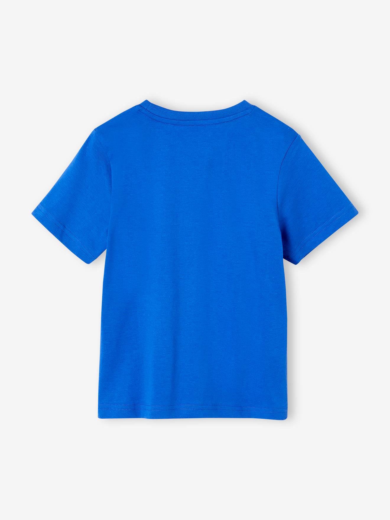 Vertbaudet Jungen T-Shirt mit Schriftzug oder Print BASIC Oeko-Tex - wollweiß