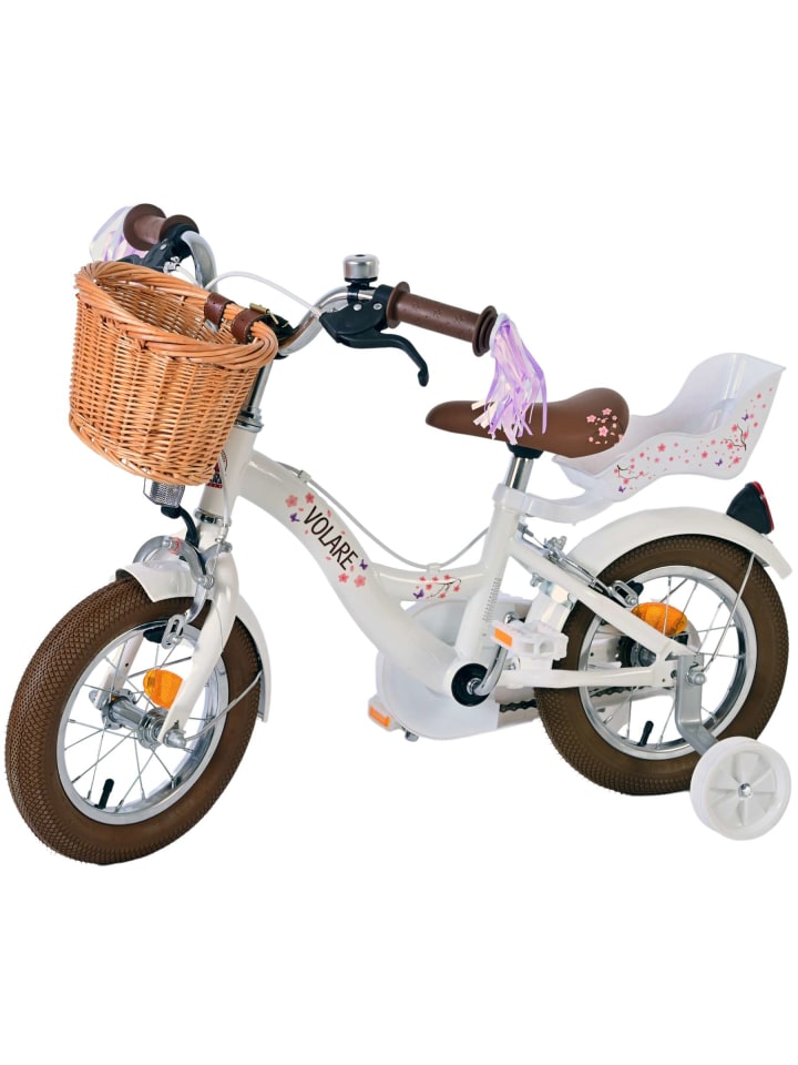 Volare Kinderfahrrad Blossom für Mädchen 12 Zoll Kinderrad in Weiß 3 Jahre günstig kaufen onesize