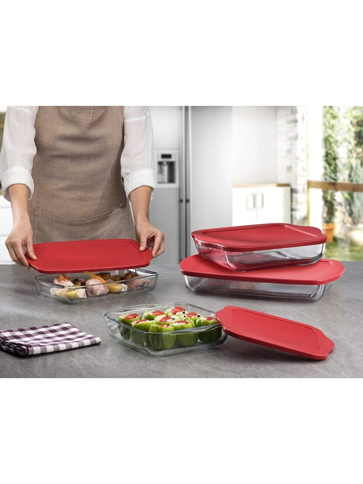 Pasabahce Auflaufform mit Deckel 3,2L in Transparent günstig kaufen onesize