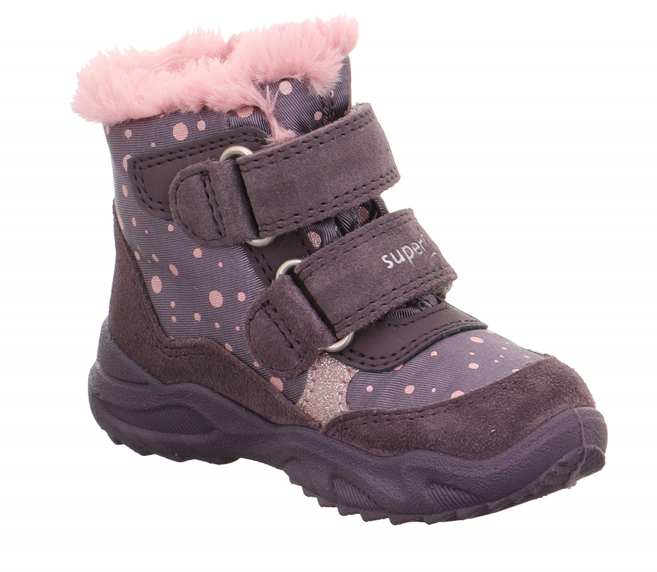 GLACIER - Lila/Rosa Boots mit Klettverschluss