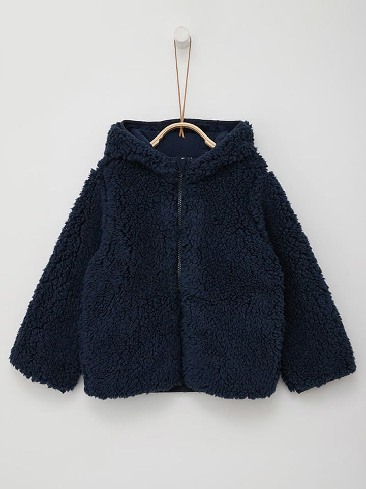 s.Oliver Fleecejacke in Dunkelblau günstig kaufen