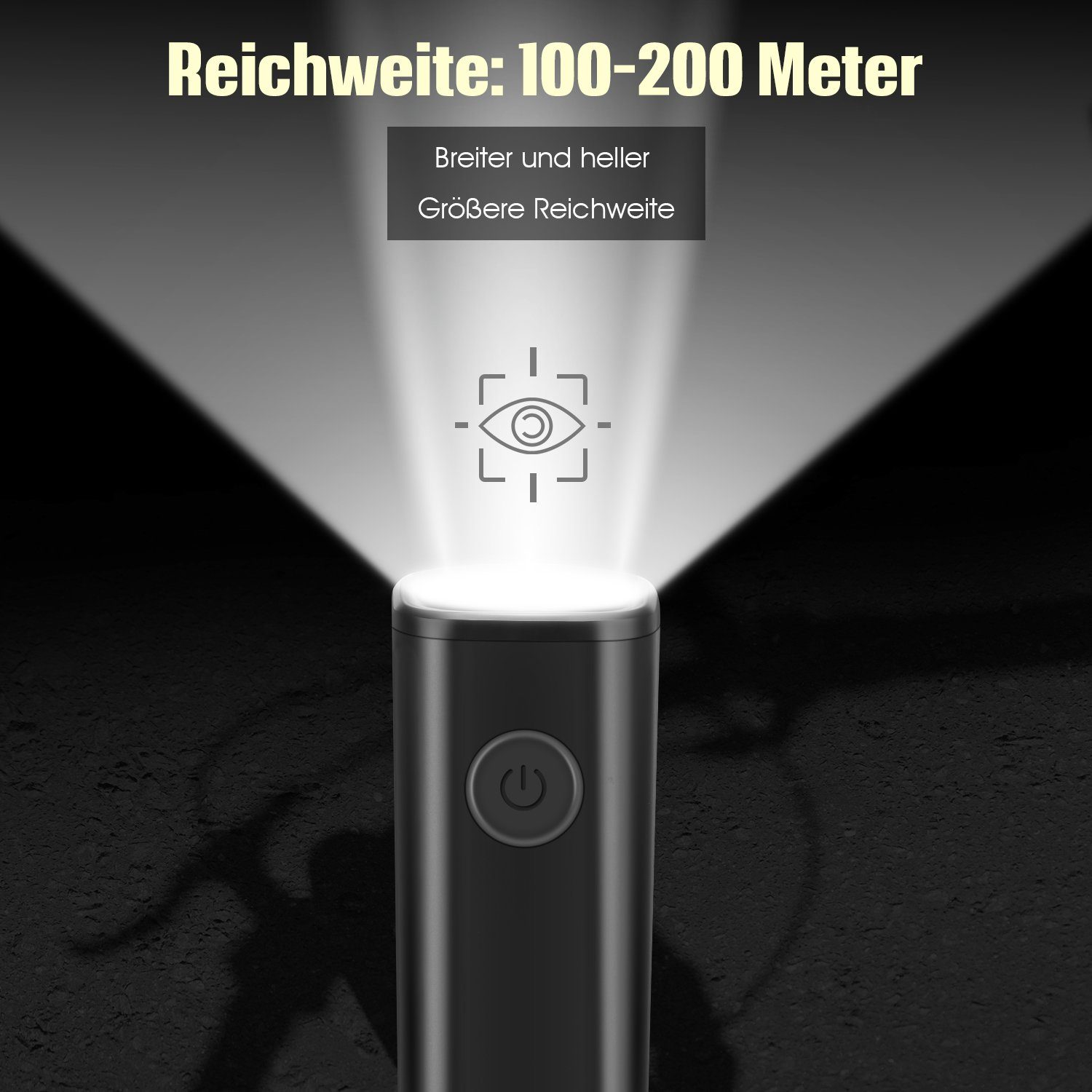LETGOSPT Fahrradbeleuchtung LED Fahrradlicht StVZO Zugelassen, Fahrradlampe Vorne, LED Fahrradbeleuchtung, USB Aufladbar/Wasserdicht, Fahrrad Frontlicht