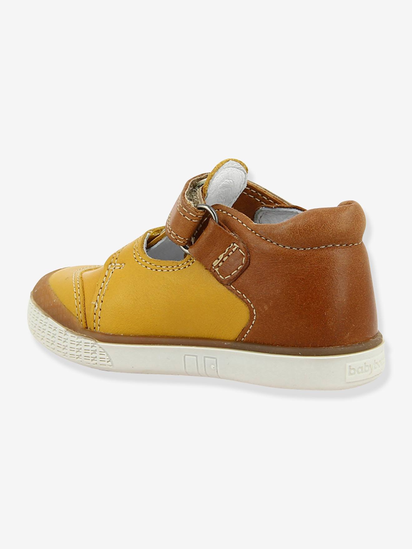 Bottillons cuir bébé garçon Snow Babybotte® jaune