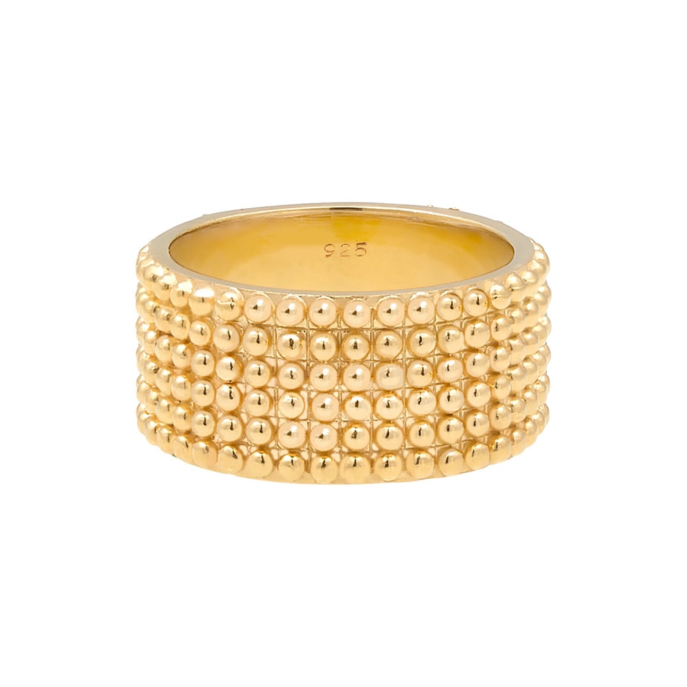 Elli Elli Bague Pois Statement Trend Blogger Bague Femme - (925/1000) Argent Bague