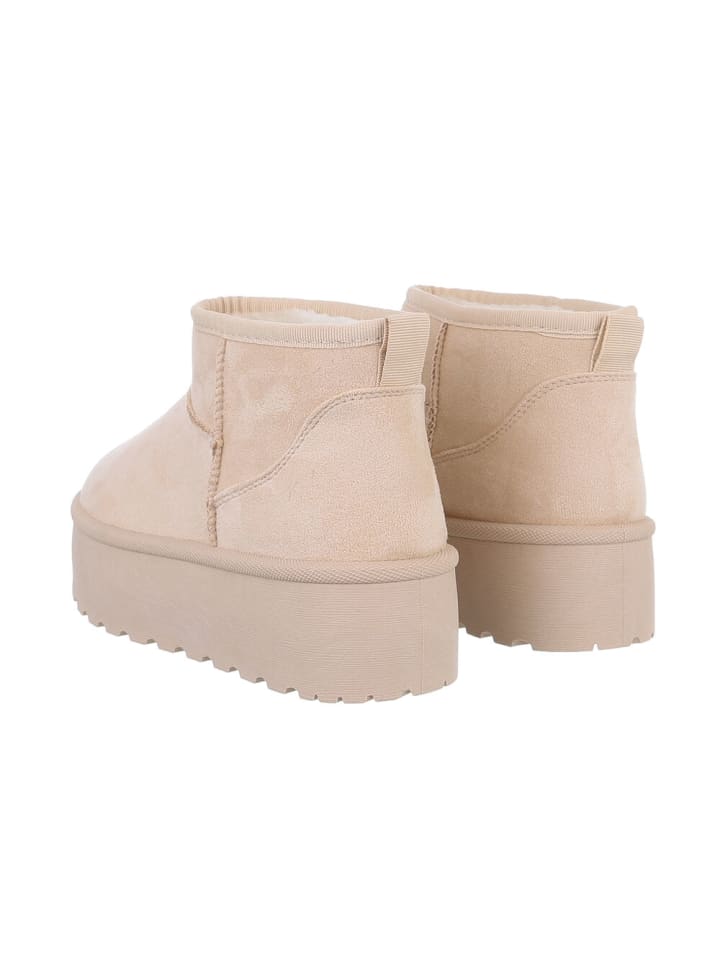 Ital-Design Stiefelette in Beige günstig kaufen