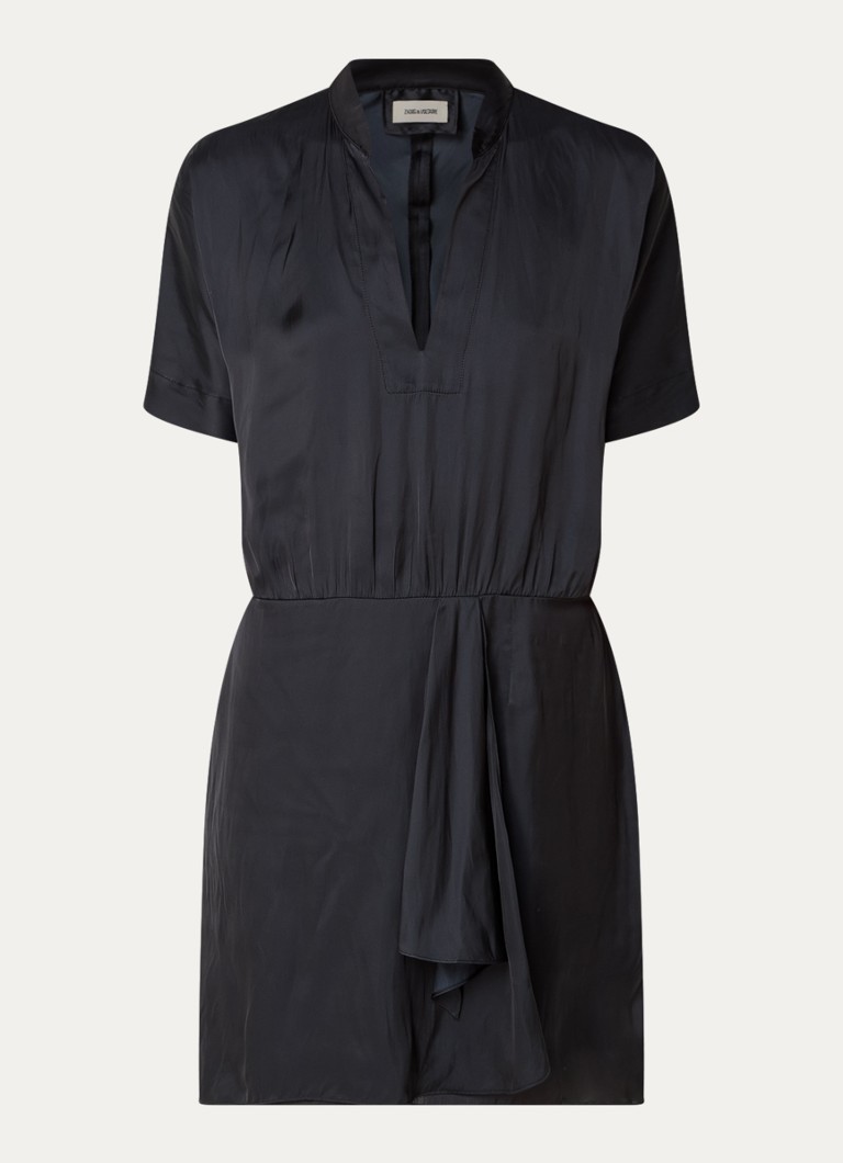 Rochie tunică scurtă din satin Zadig&Voltaire Raito