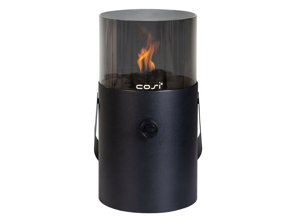 Cosi Fires Cosiscoop Original Black Smoked Glass Gaslaterne