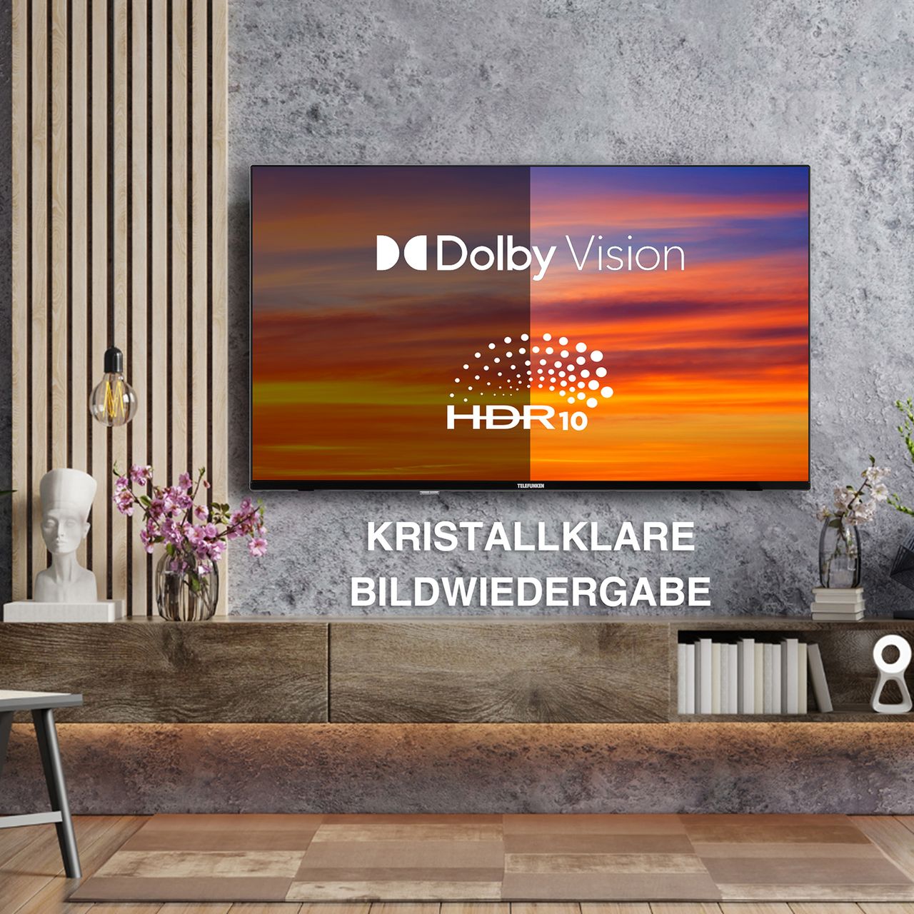 Telefunken Telefunken 43 Zoll Fernseher Fire TV (4K UHD Smart TV, HDR Dolby Vision, Dolby Atmos, Triple-Tuner)