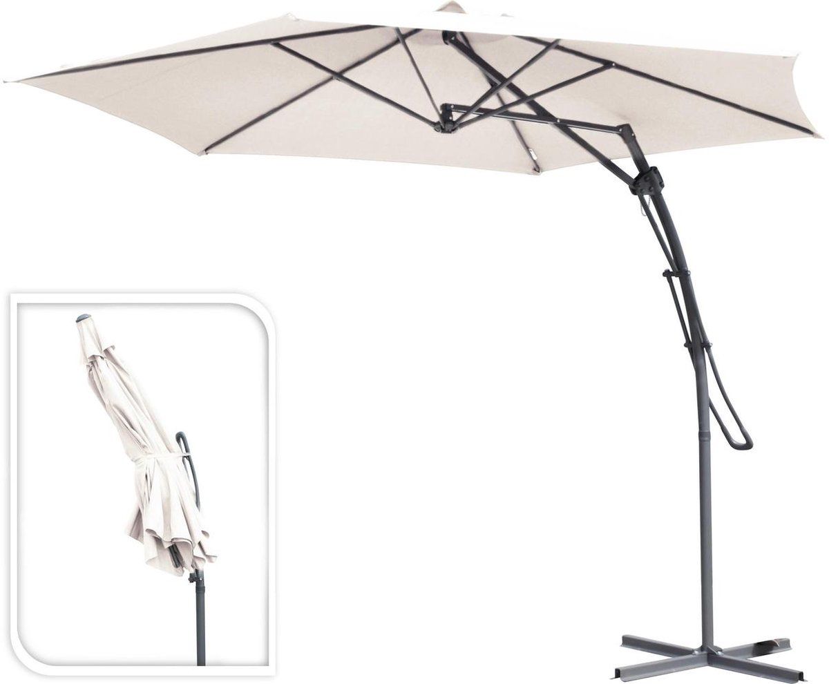 Relaxwonen Push-up creme Sonnenschirm