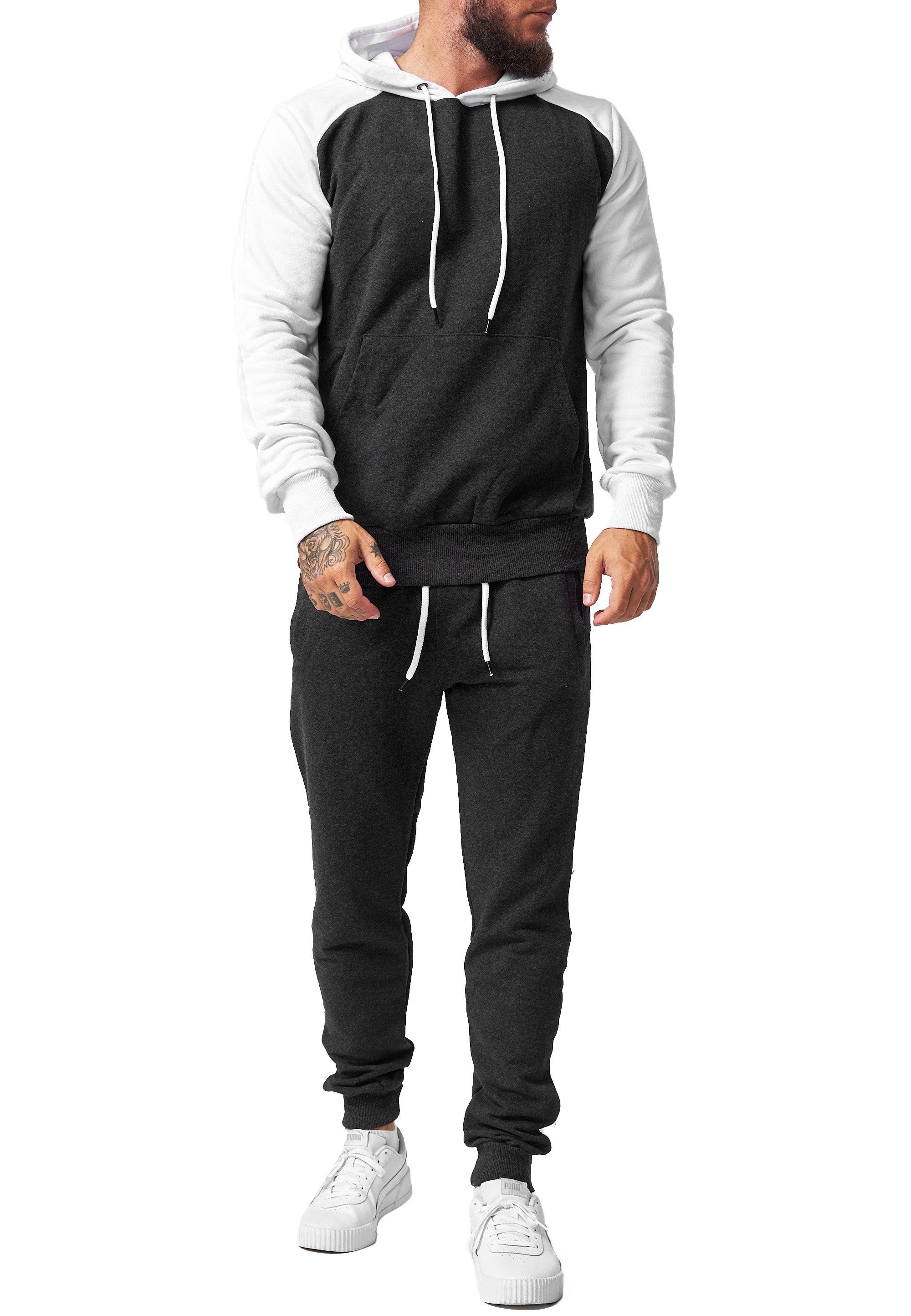 OneRedox Jogginganzug JA-1639C (Sportanzug Jogger Trainingsanzug), Fitness Freizeit Casual