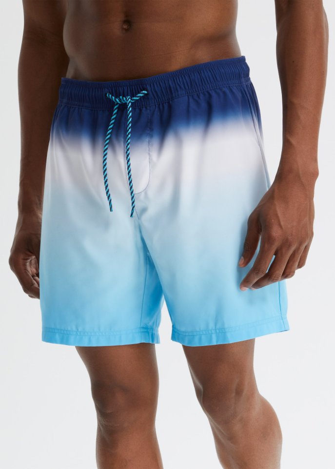 Strandshorts mit Farbverlauf aus recycelten Polyester