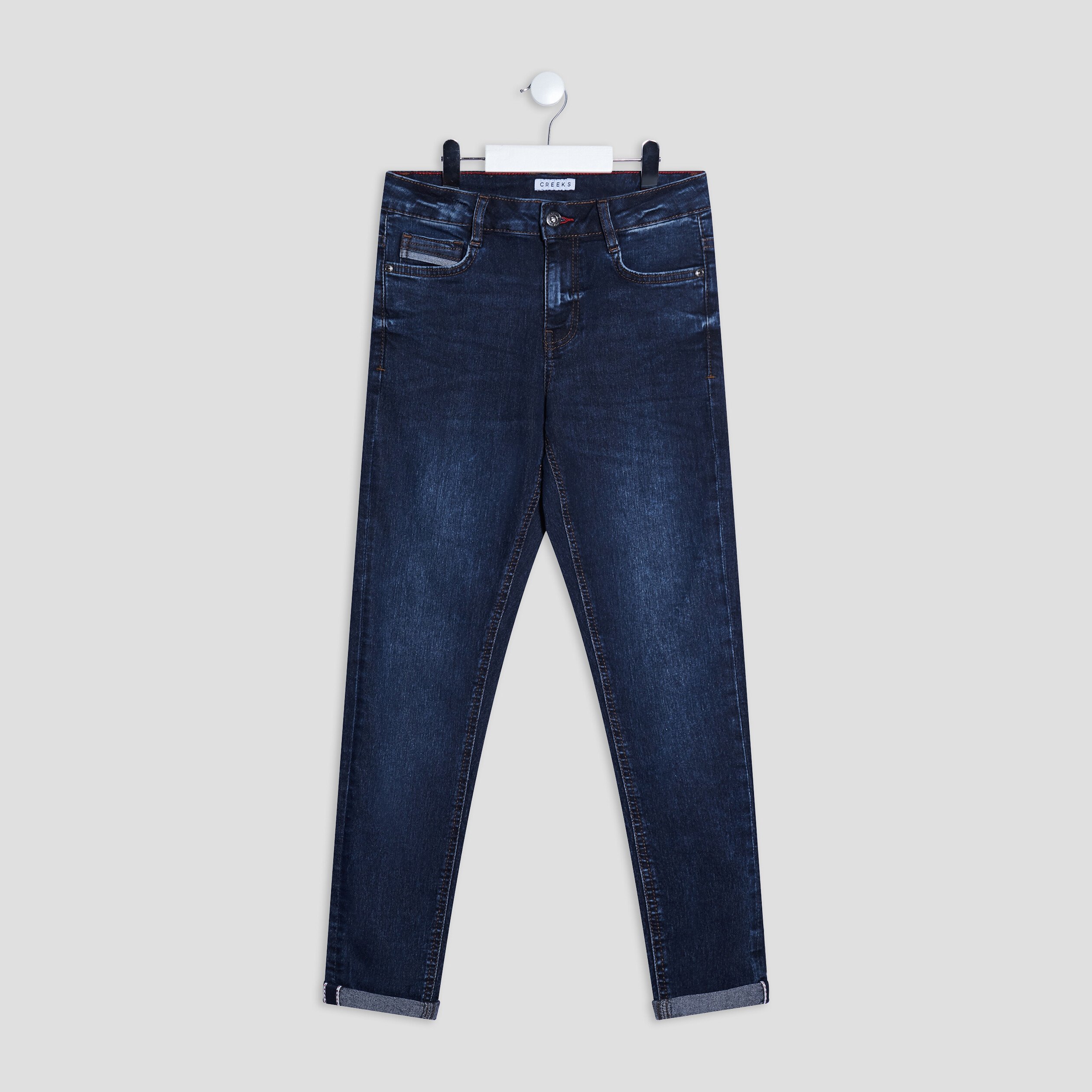 Jeans slim stretch Creeks denim stone homme | La Halle