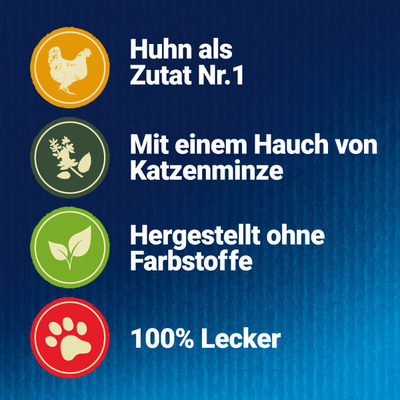 Felix Snacks Felix Naturally Delicious 6x180g Huhn mit Katzenminze