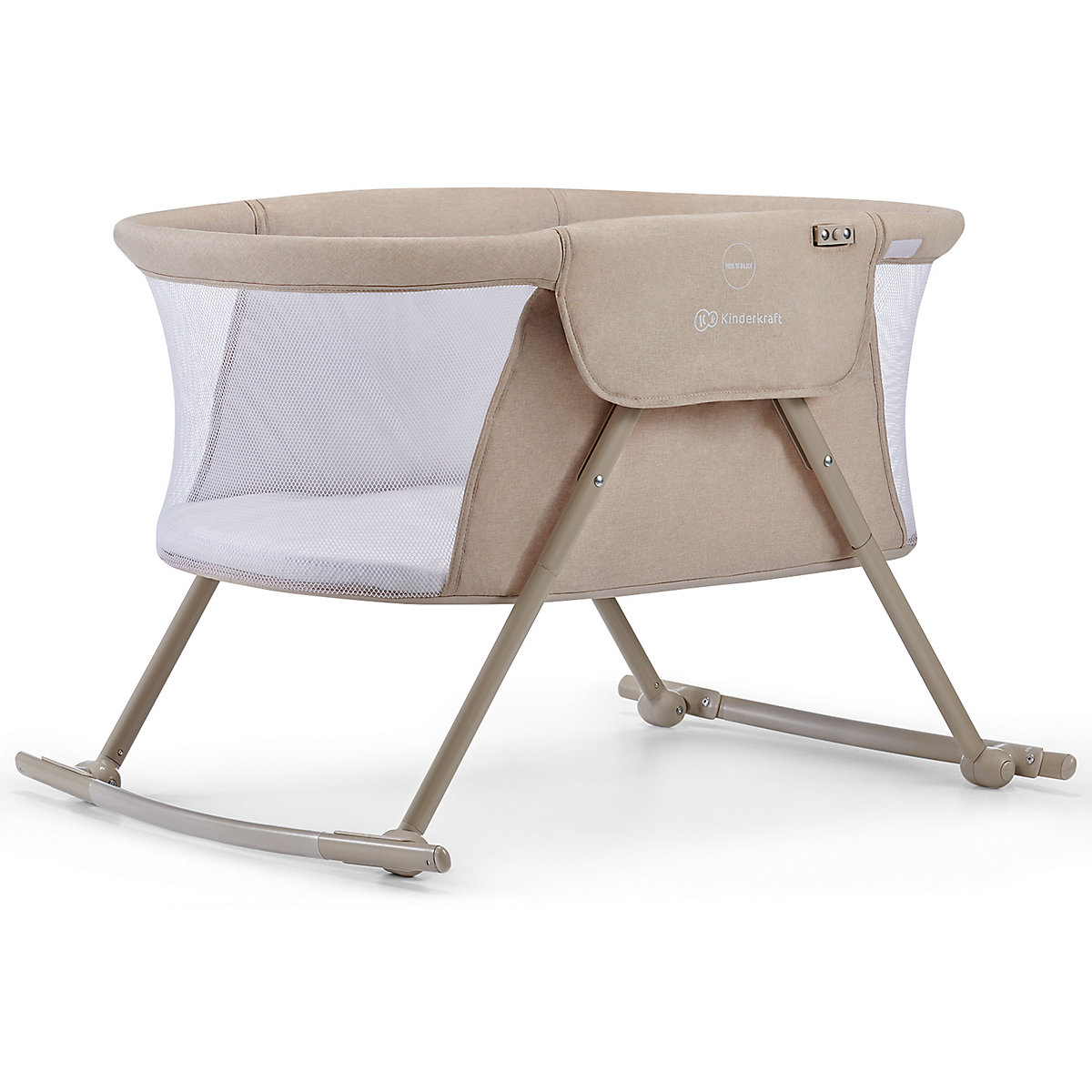 Beistellbett Lovi, beige