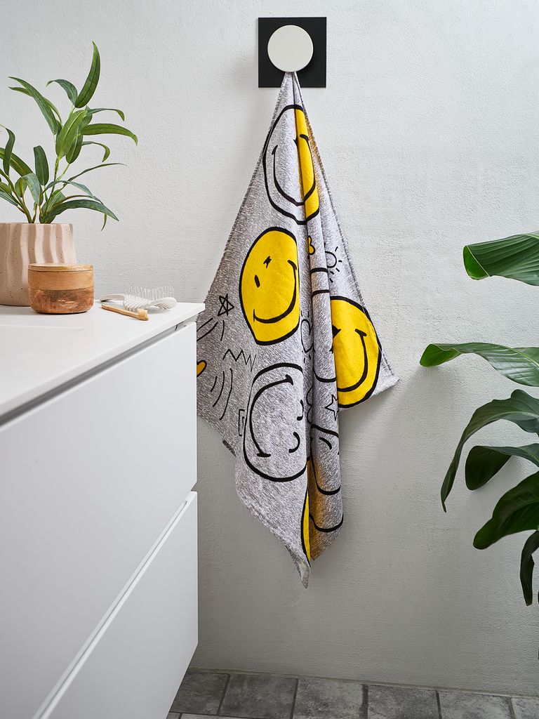 Toalha de banho dourada SMILEY 70x140cm