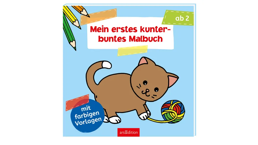 Buch - Ars edition - Mein erstes kunterbuntes Malbuch