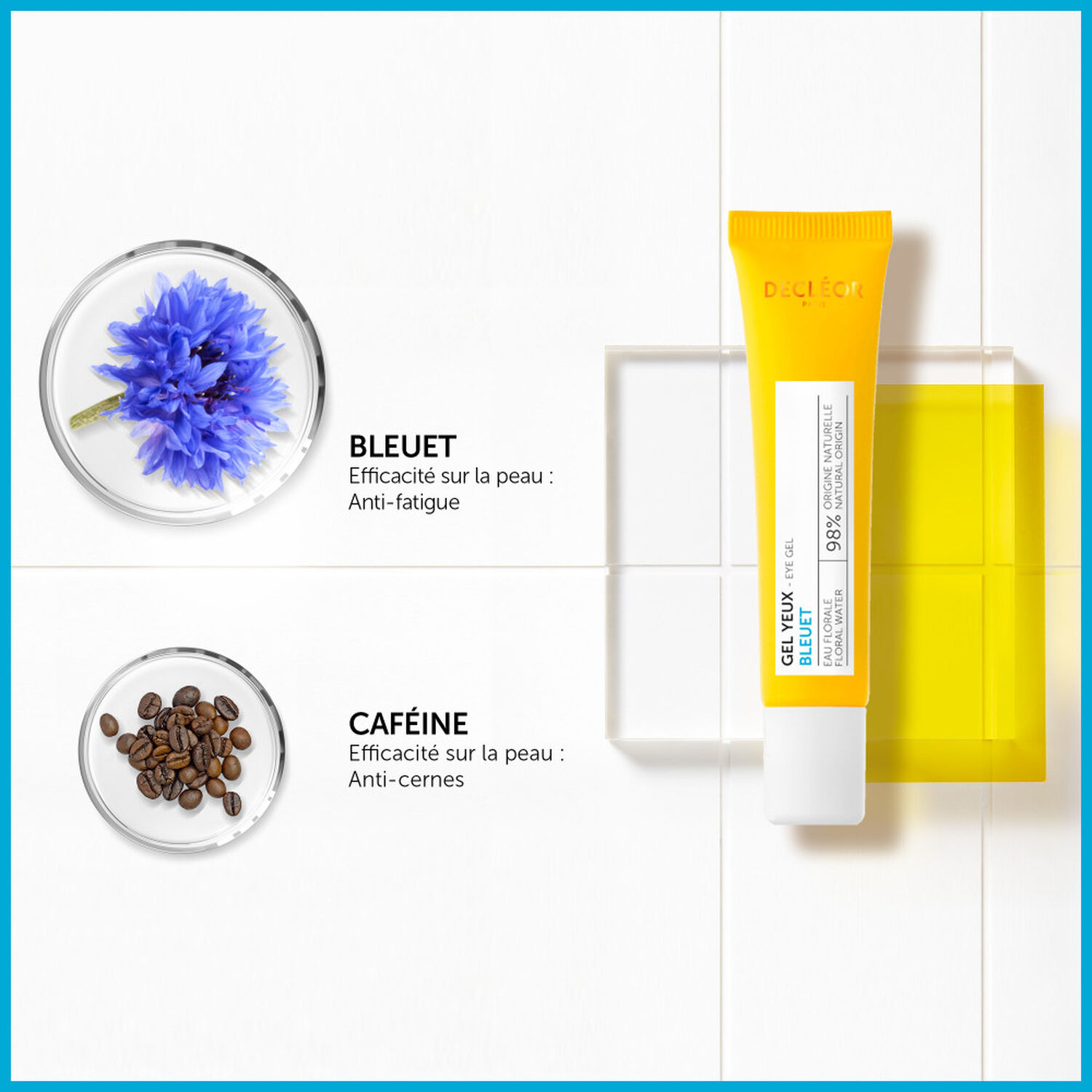 Decléor Gel Yeux Bleuet Contour Yeux Hydratant 15 ml