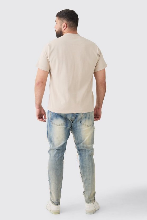 Plus Stretch Skinny Jeans mit Rissen