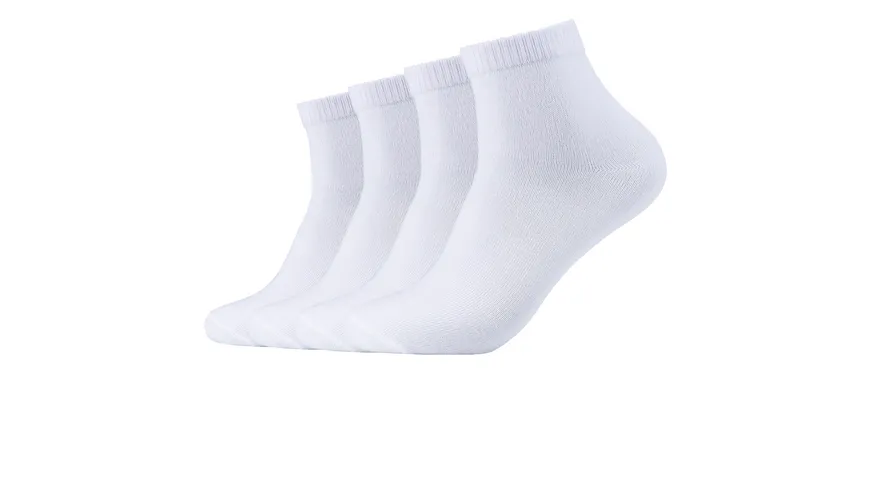 s.Oliver Unisex Kurzsocken Essentials Sustainable 4er Pack white