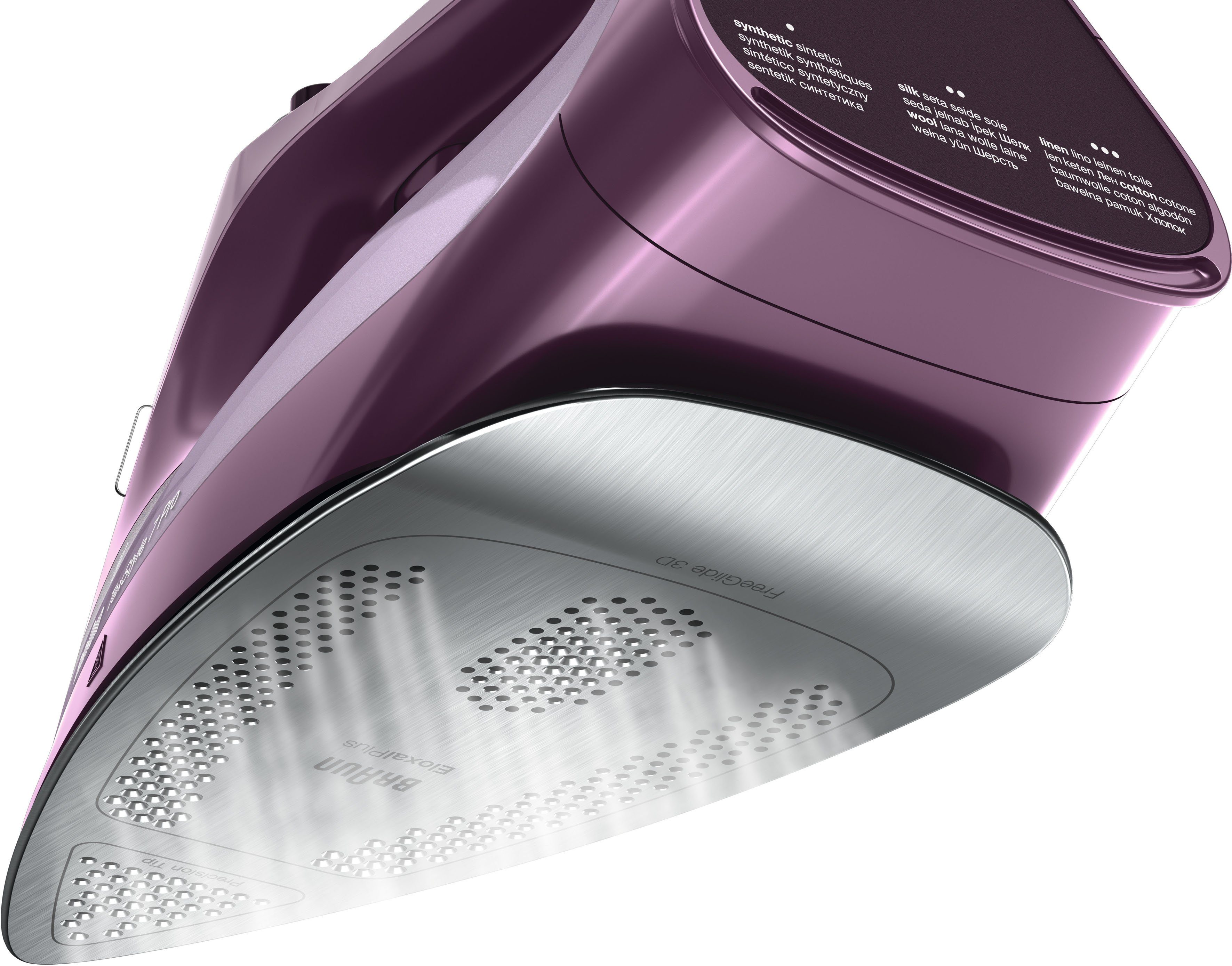 Braun Dampfbügeleisen TexStyle 7 Pro SI 7181 VI, 3100 W, mit FreeGlide 3D Bügelsohle, Violett