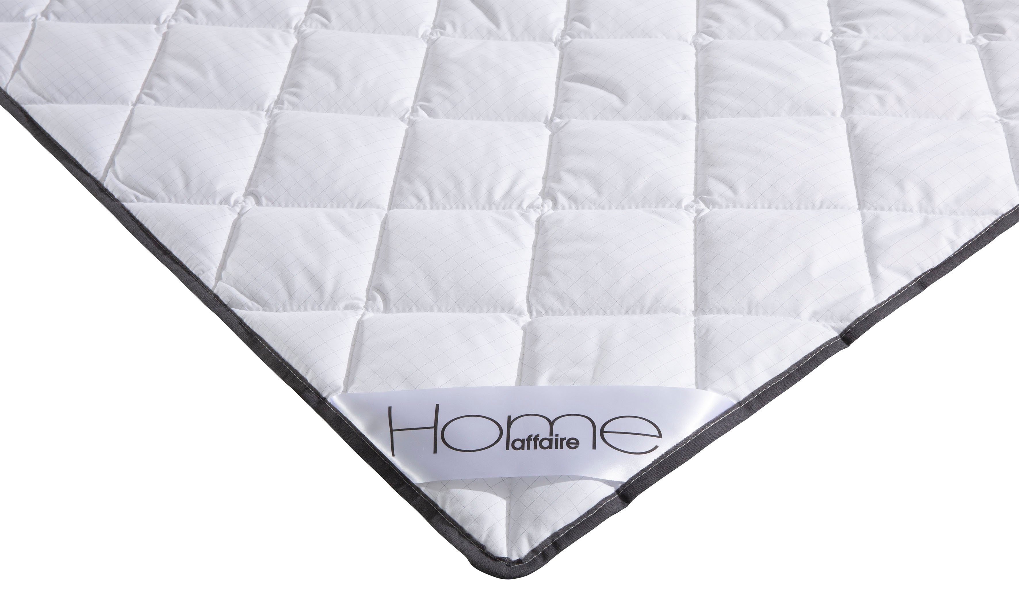 Microfaserbettdecke, Murau, Bettdecke in 135x200 cm und weitern Größen erhältlich, Home affaire, Füllung: Polyester, Bezug: Microfaser Carbon, Bettdecke für Frühling, Sommer, Winter geeignet